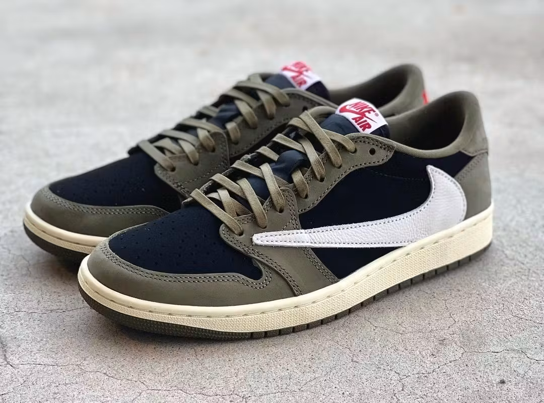 Travis Scott x Air Jordan 1 Low OG SP 'Black Olive' DM7866-002 Travis Scott x Air Jordan 1 Low OG SP 'Black Olive' DM7866-002